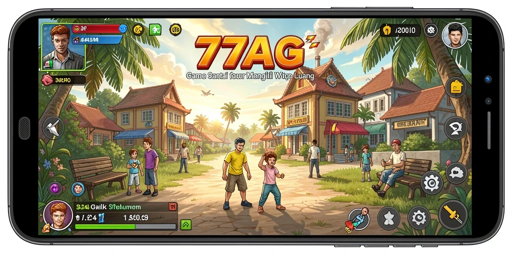 Screenshot utama 77AG menampilkan gameplay yang menarik dan seru.