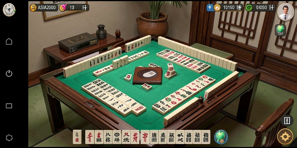 Tampilan gameplay Mahjong yang menarik dan penuh warna.