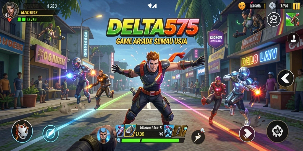 Tampilan gameplay DELTA575 yang seru dan menarik.