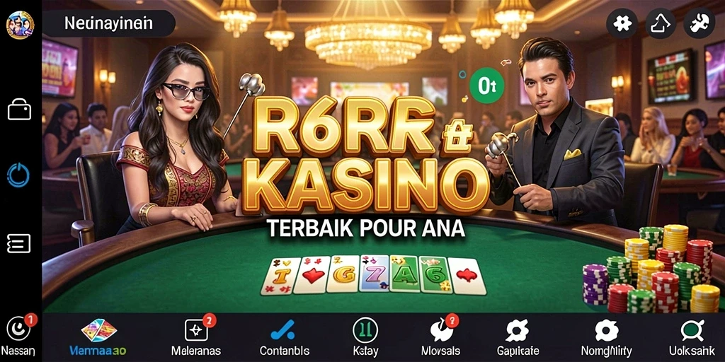 Screenshot gameplay R6R6 menampilkan suasana Kasino yang mendebarkan.