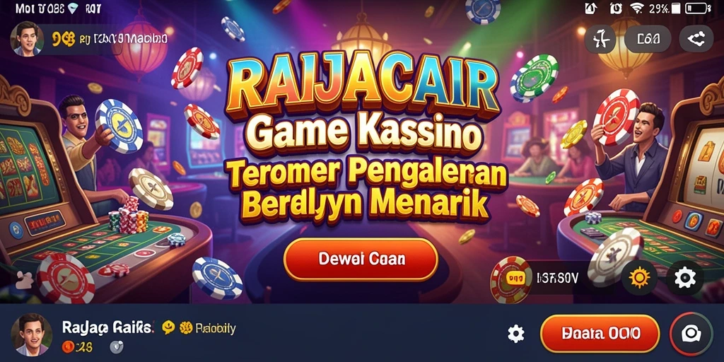 Tampilan gameplay menarik di RAJACAIR dengan berbagai permainan Kasino