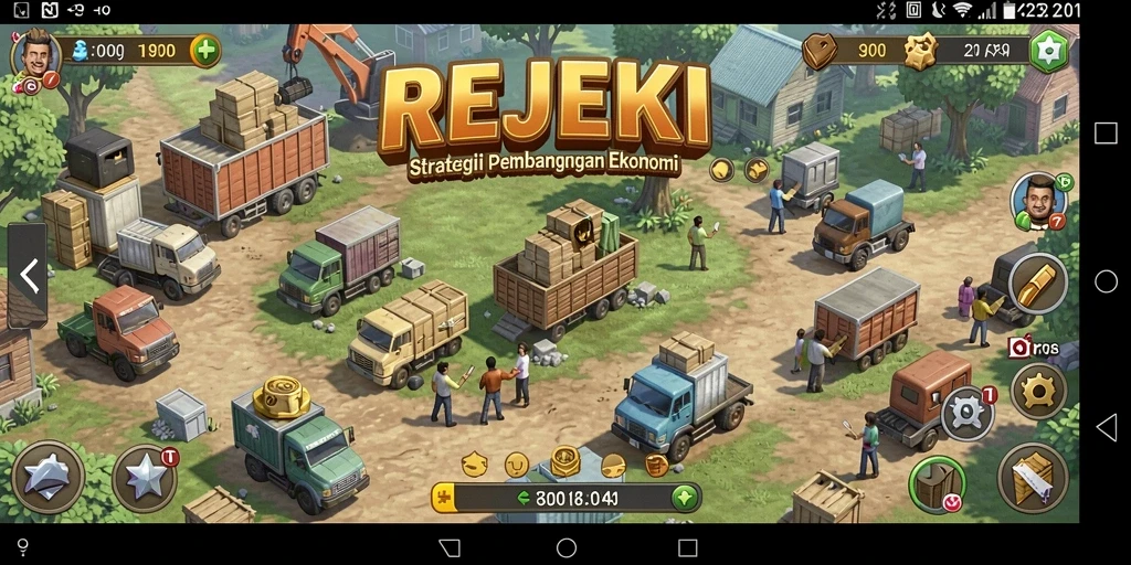 Tampilan dinamis gameplay REJEKI yang menarik dan interaktif.