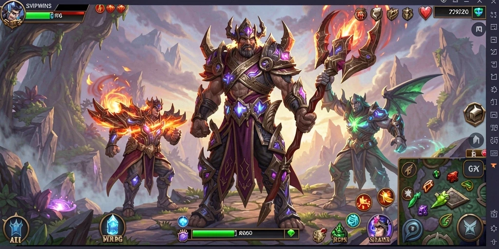 Gameplay seru dengan aksi petualangan ARPG yang menawan.