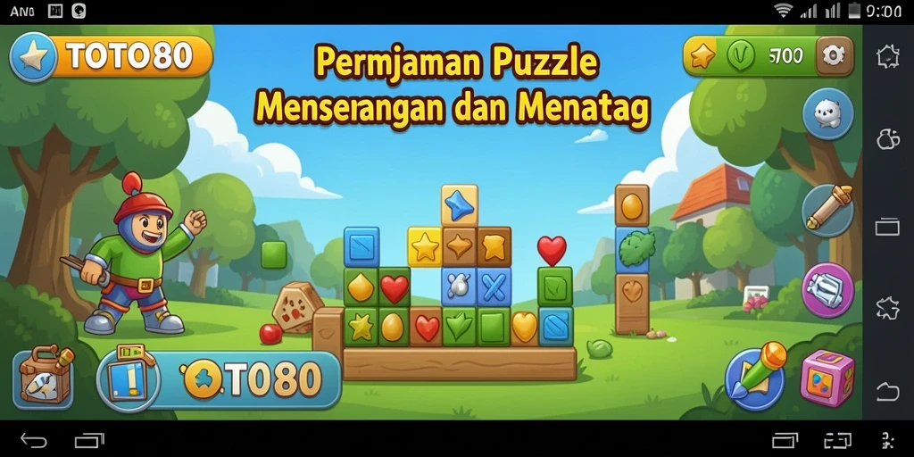 Screenshot utama TOTO80 menampilkan gameplay Puzzle yang menantang dan seru.